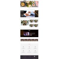(自适应手机端)pbootcms餐饮美食小吃连锁店网站模板 HTML5韩国料理加盟网站源码